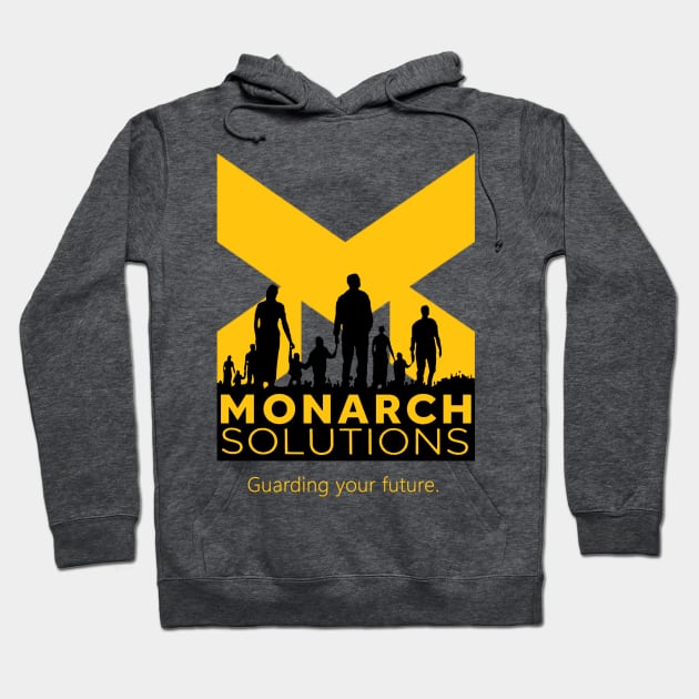 Quantum Break - Monarch Solutions "Guarding Your Future" Hoodie by red-leaf